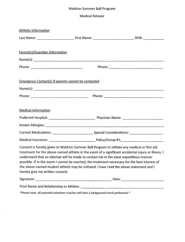 Summer Baseball/Softball