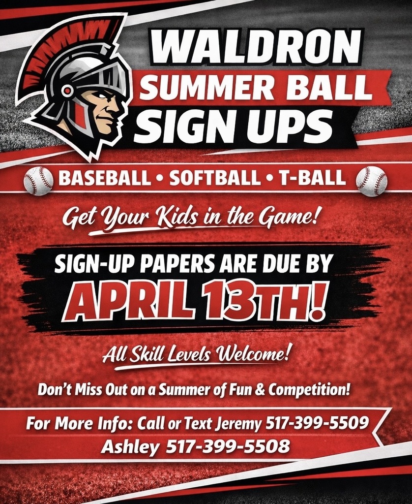 Waldron Summer Ball Sign Ups