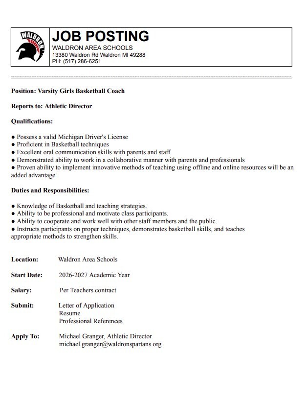 Varsity Girls Basketball- Posting