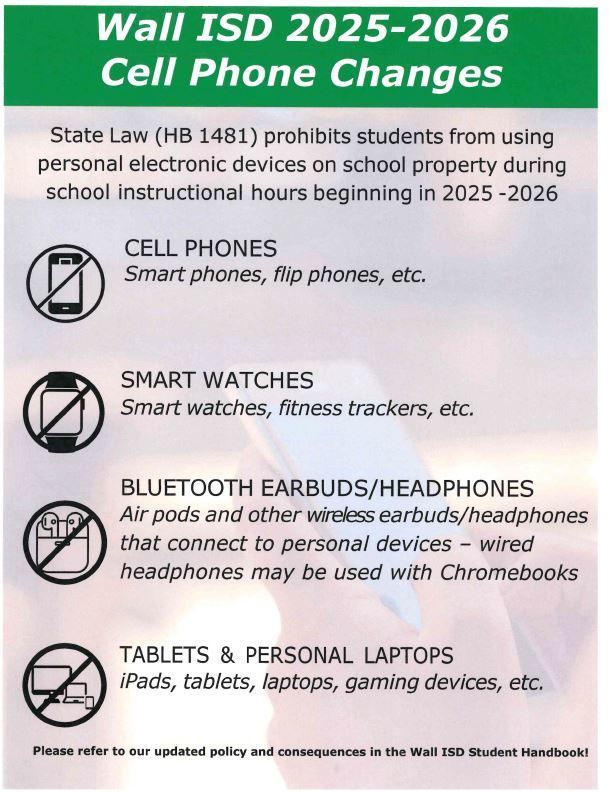 cell phone policy change