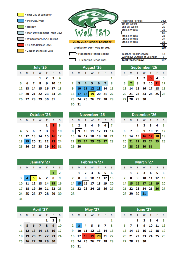 school calendar