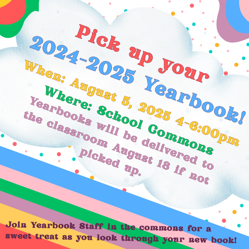 2025 Yearbook pickup