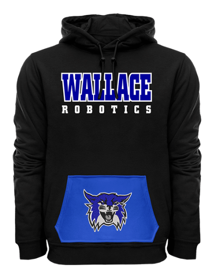 Black Hoodie with "Wallace Robotics"