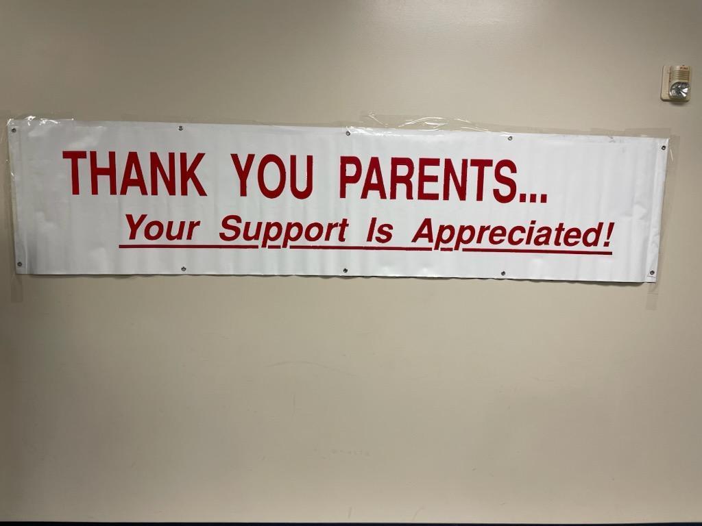 Thanks to our parents for their support!