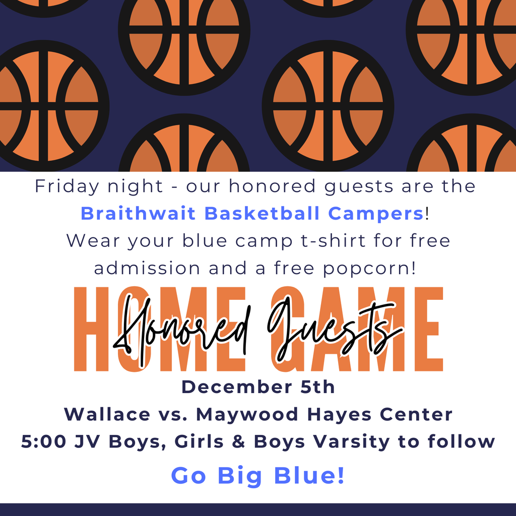 Home game honored guests - Braithwait Basketball Campers