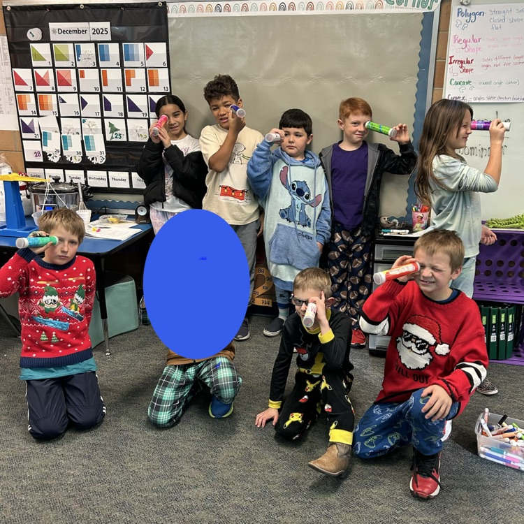 third grade with their kaleidoscopes