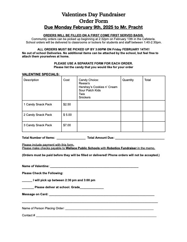 Valentine's day fundraiser