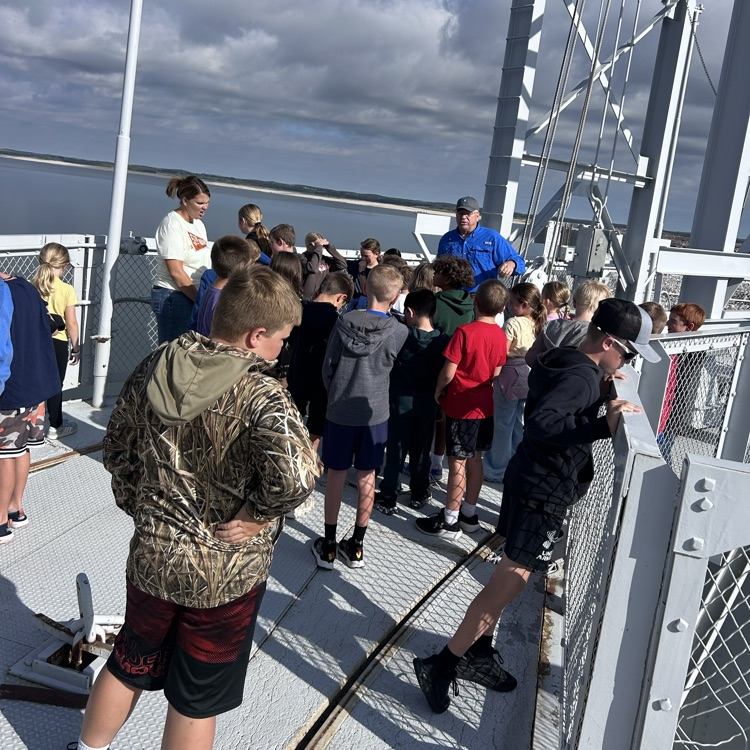 3rd, 4th, and 5th grade on the Kingsley Dam.