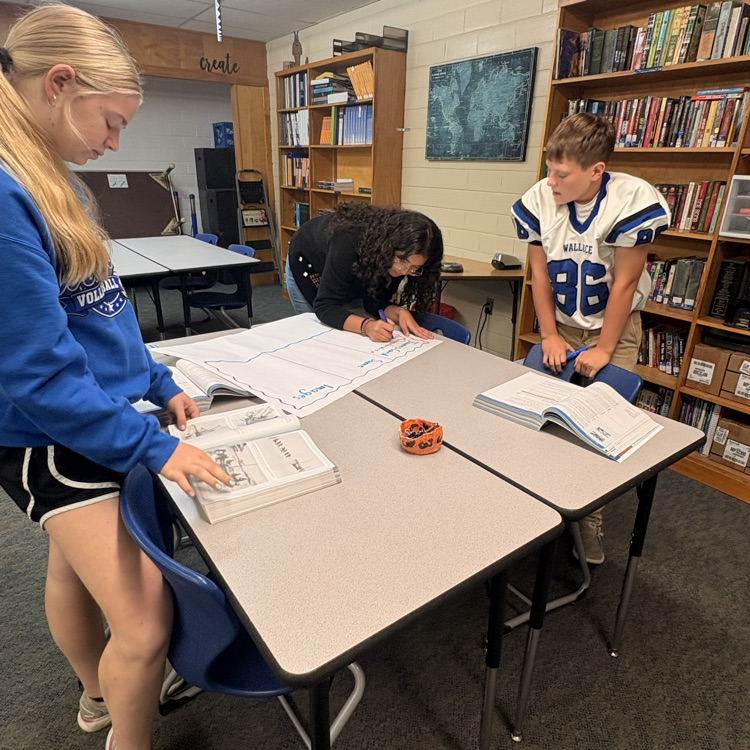 In English 9, Miriam, Michelle and Joe, create a comparison of two literature pieces highlighting the “Voyage of the James Caird”.
