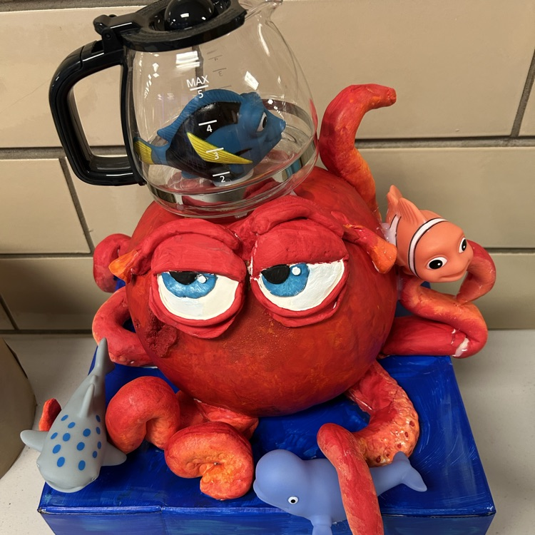 Second place finding Nemo octopus pumpkin