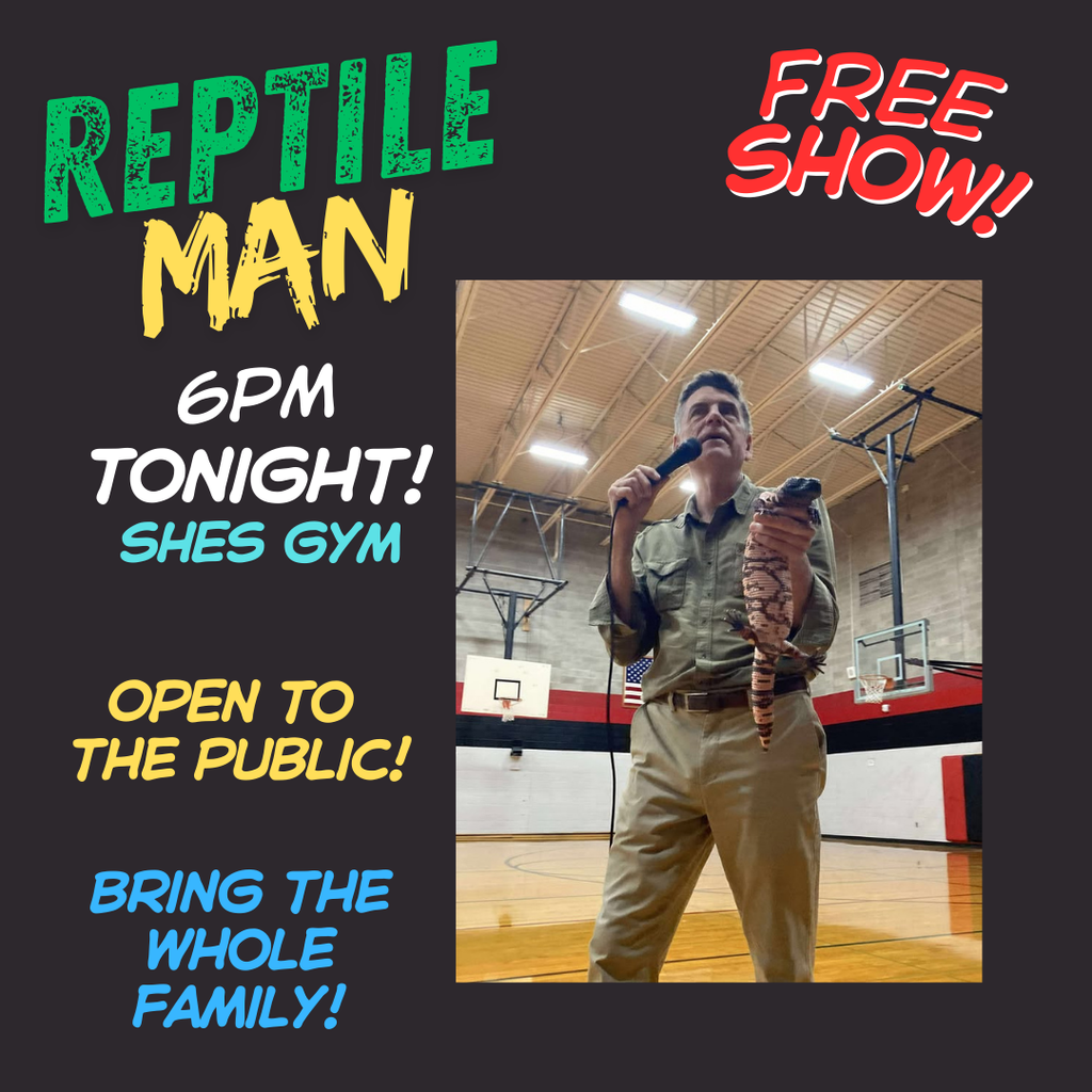Reptile Man at Silver Hills tonight at 6! All are welcome!