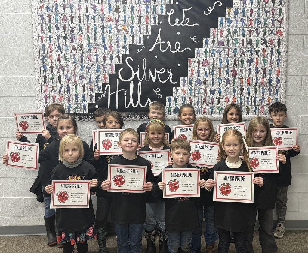 Grades K-3 Miners of the Month