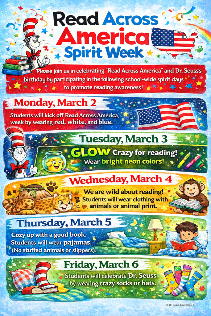 Read Across America  Spirit Week 