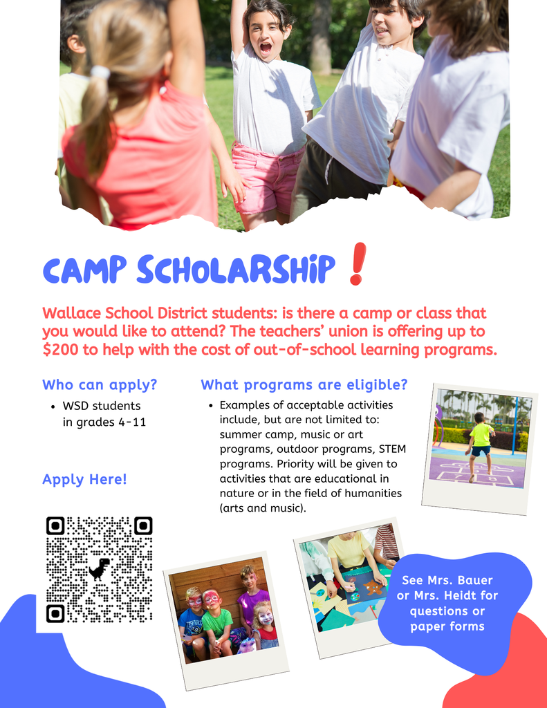 WEA Extracurricular Scholarship Flyer