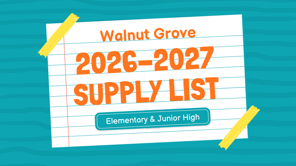 2026-2027 Supply List