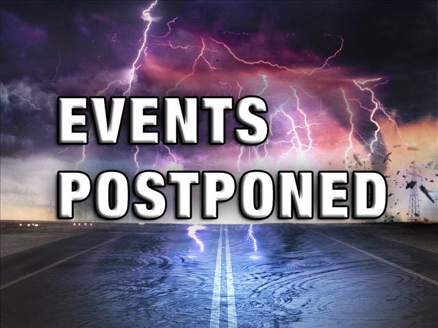 postponed due to weather flyer
