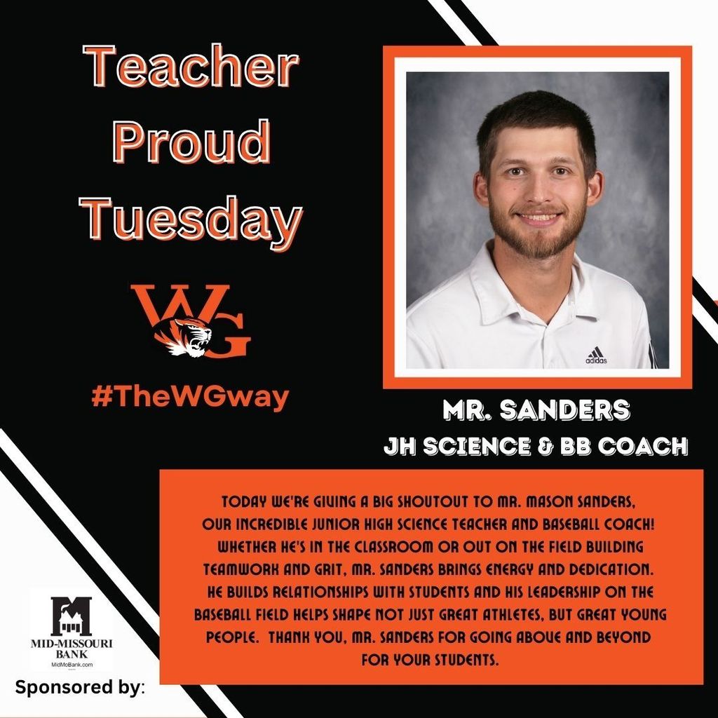 Teacher Proud Mason Sanders