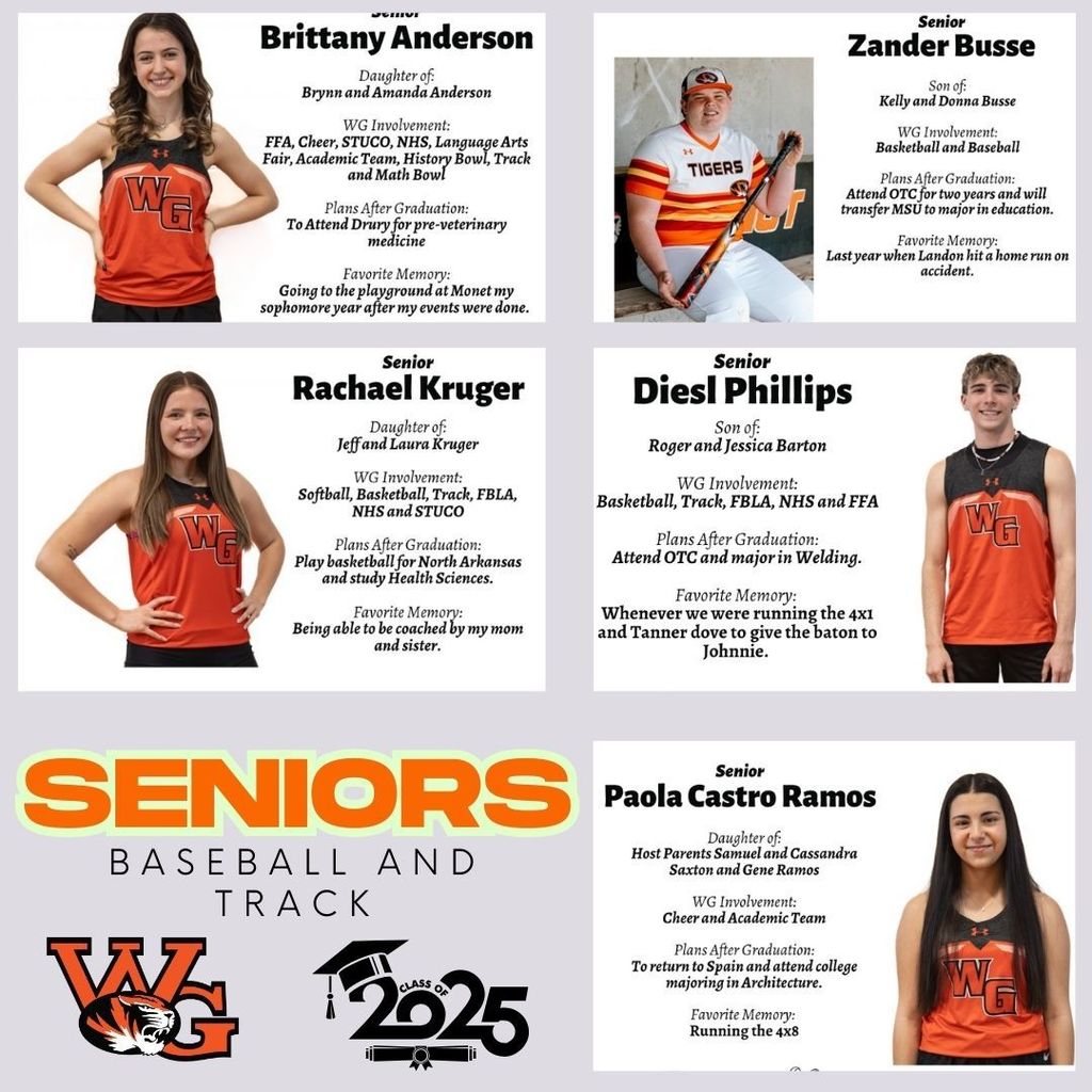 Seniors - Senior Night Bios