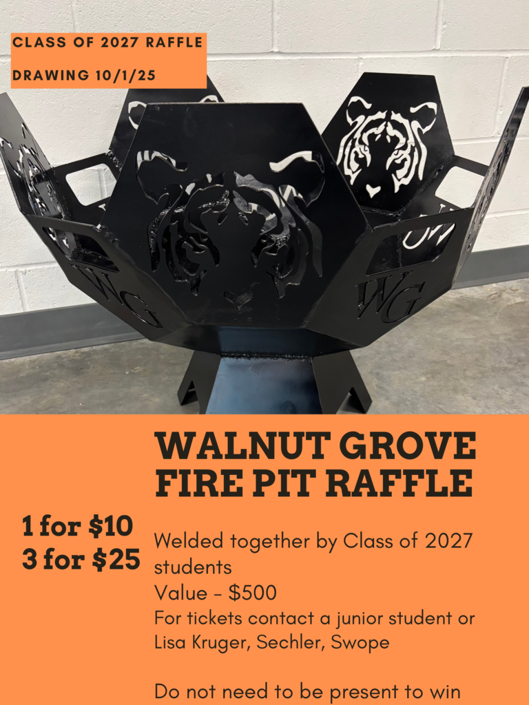 Junior Class Fire Pit Raffle