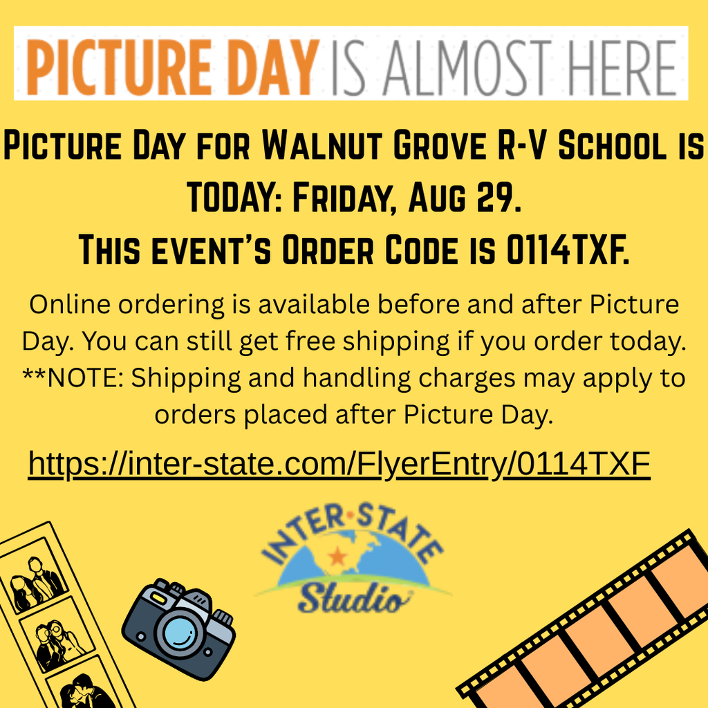 Picture day reminder.