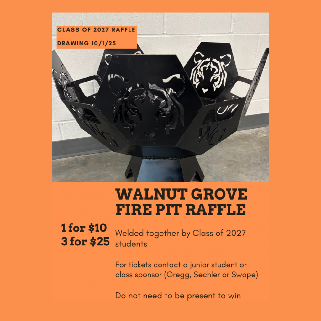 Junior Class Fire Pit Raffle