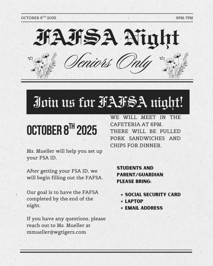 FAFSA Flier - October 8