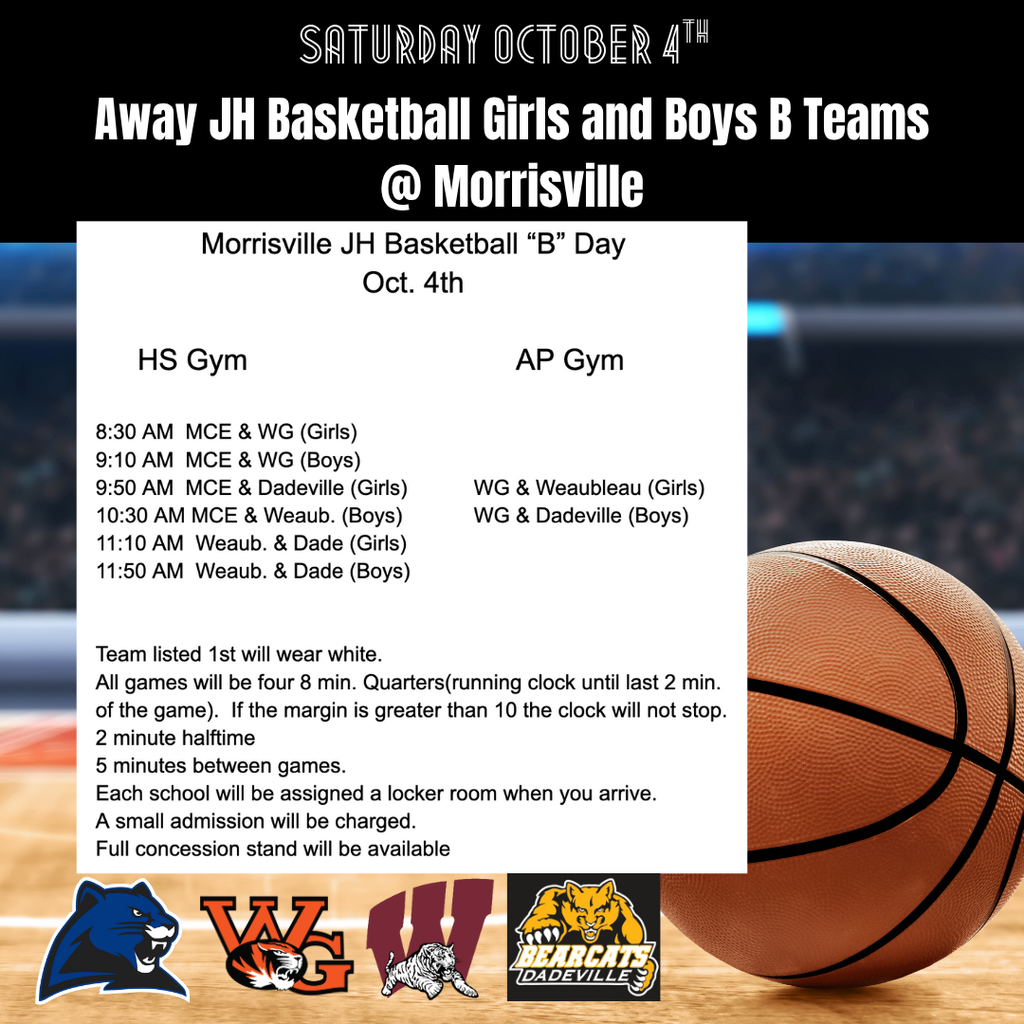 Sat JH Basketball Games