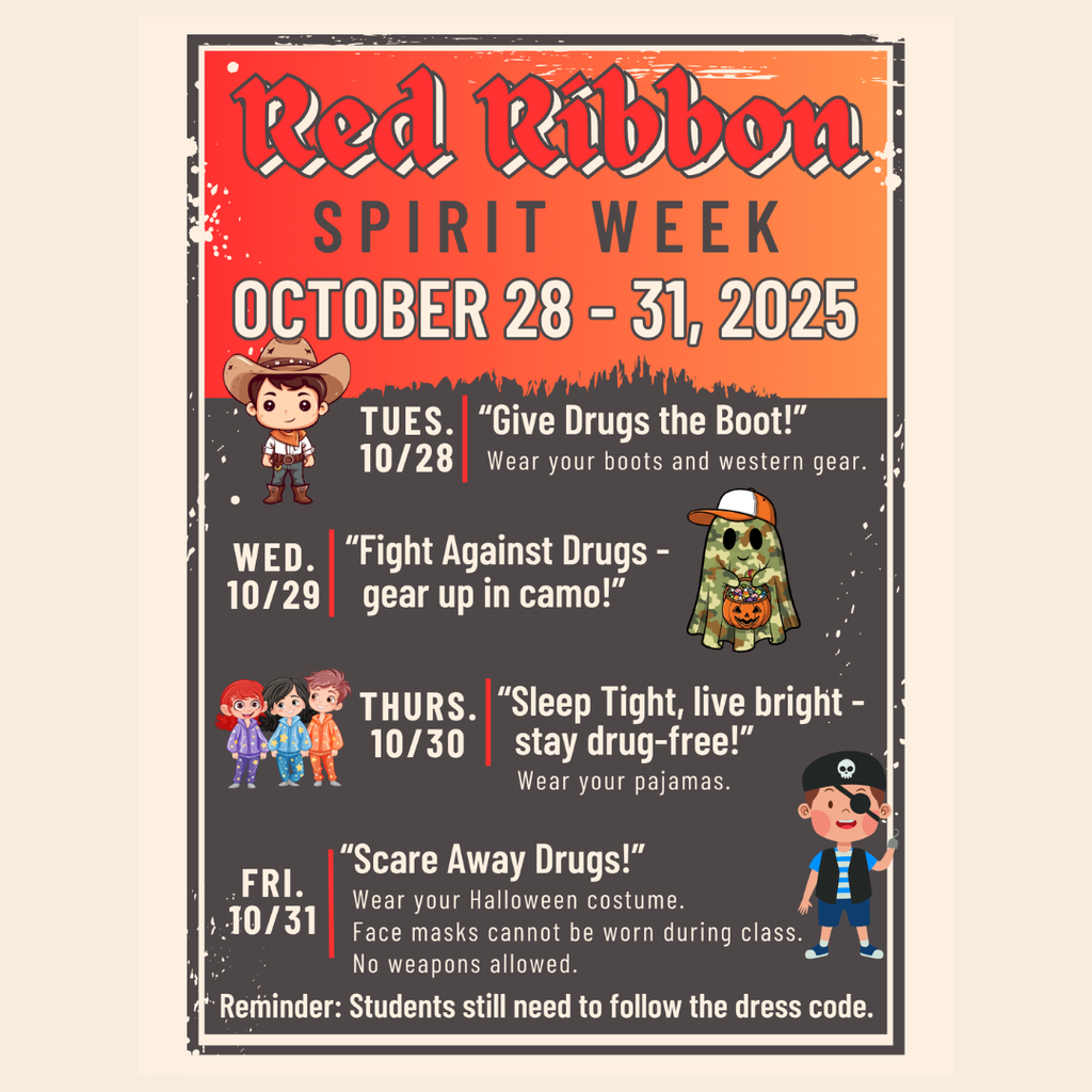 Red Ribbon Week Dress Up Days