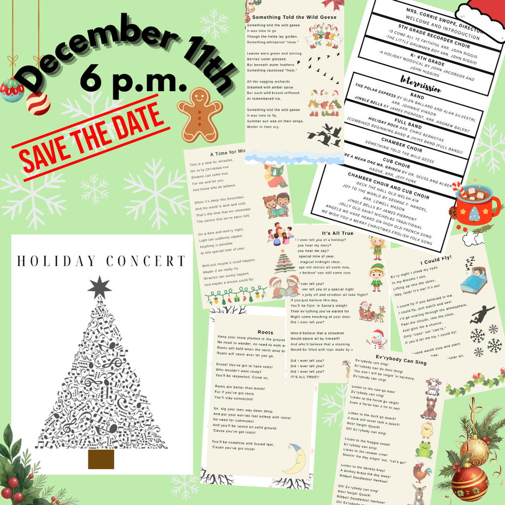 Holiday Concert 6 p.m.