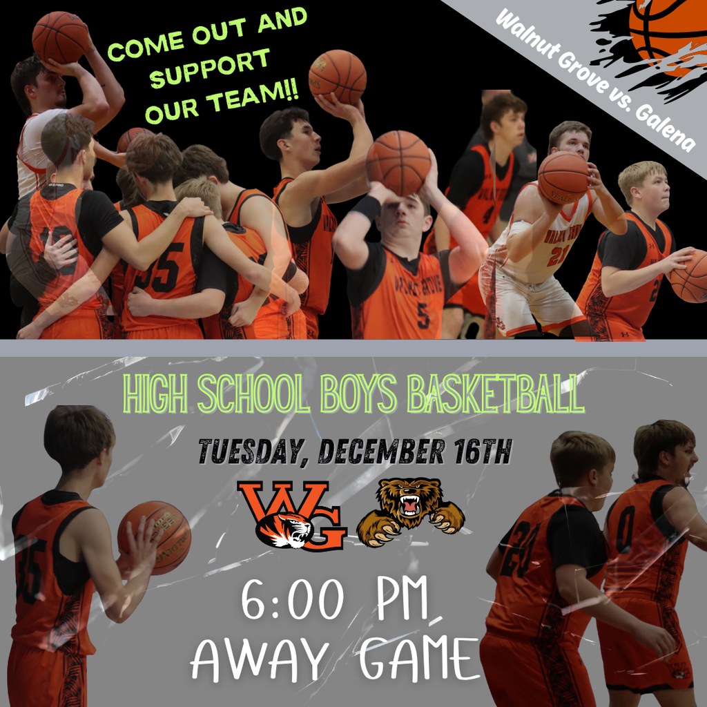 HS Boys Basketball 6 p.m. Galena Away Game