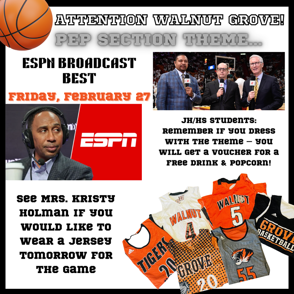 Jerseys Broadcast Best - Flyer for game