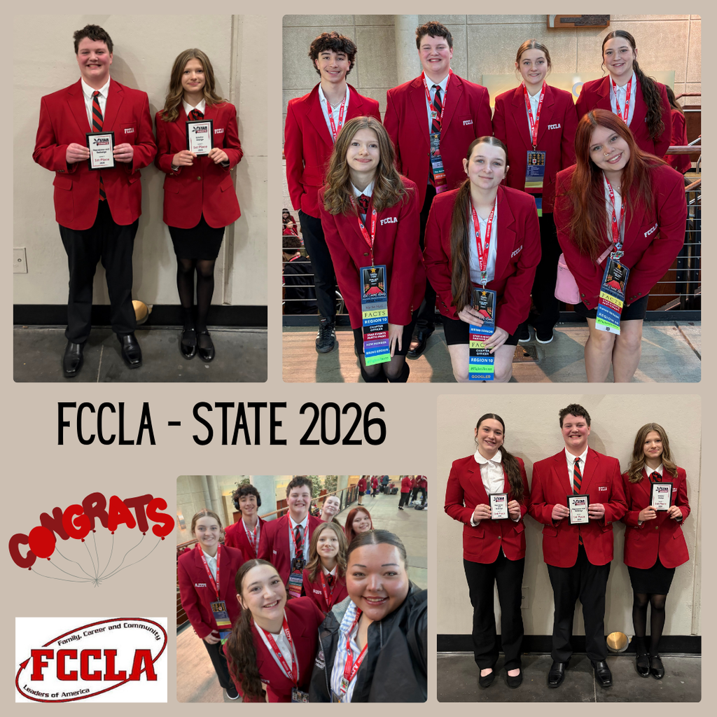 Congrats FCCLA State and Nationals Qualifiers