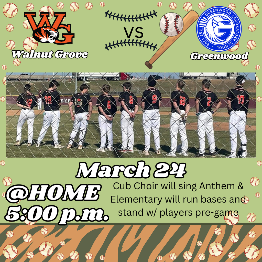 Baseball Game tonight - WG vs Greenwood