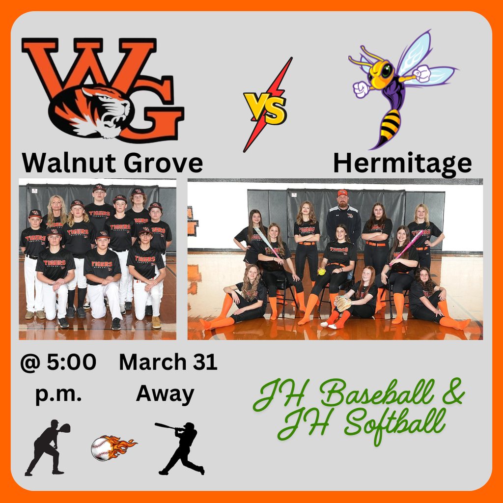 JH Baseball and JH Softball