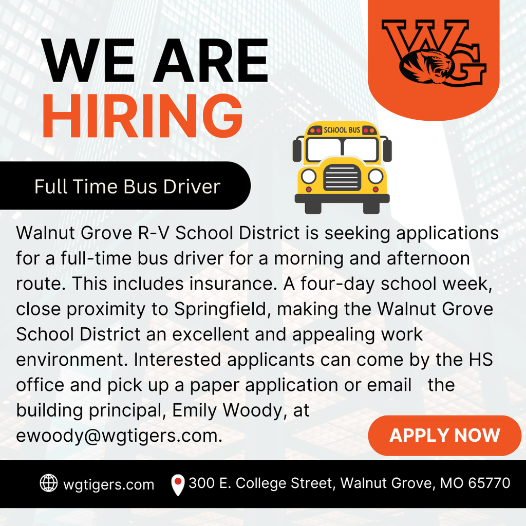 Bus driver post hiring 