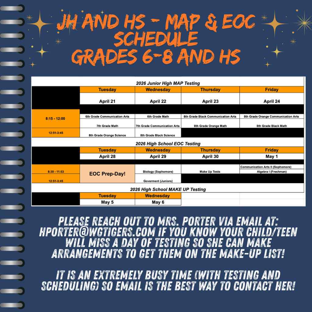 JH and HS Schedule