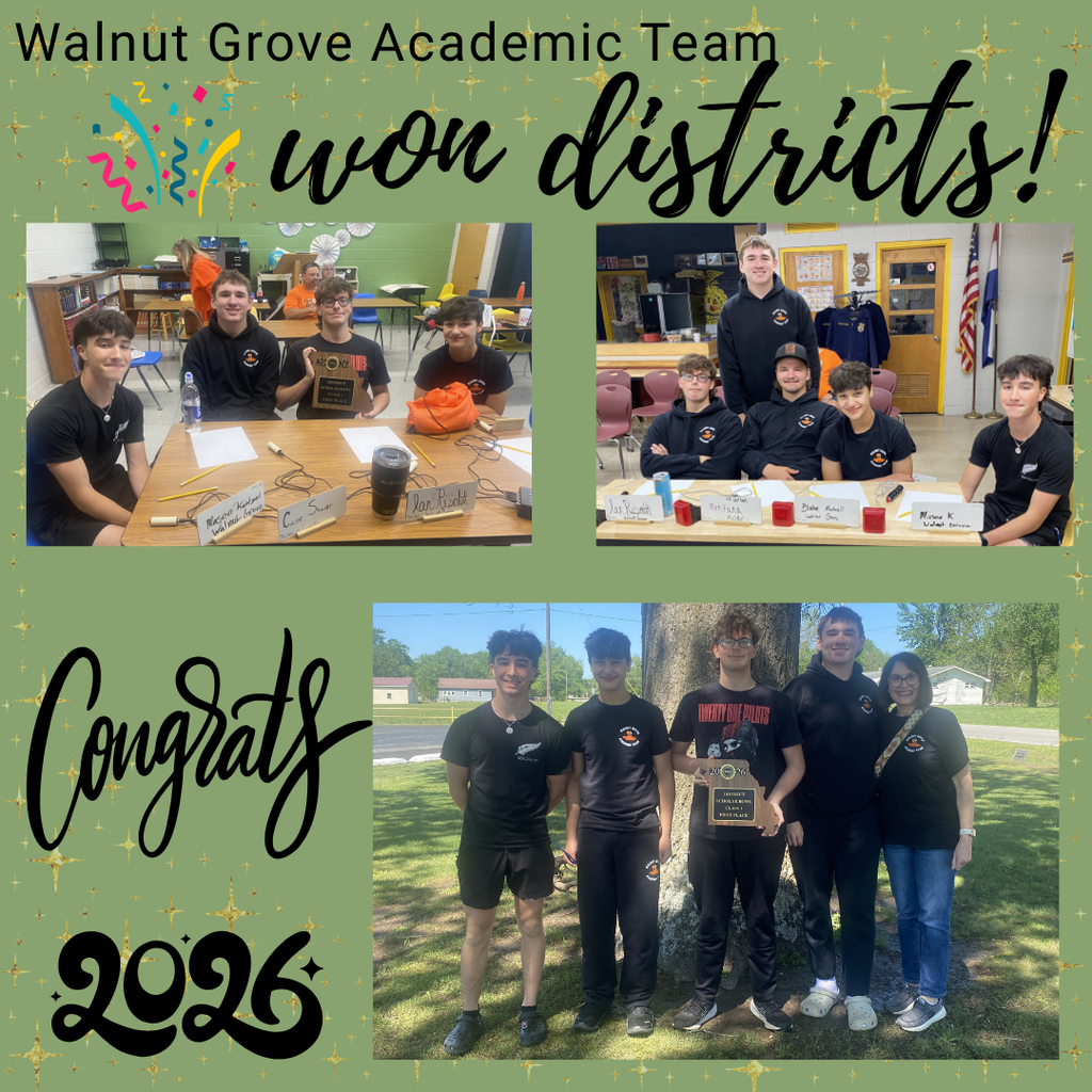 Academic Team won districts flyer page 1