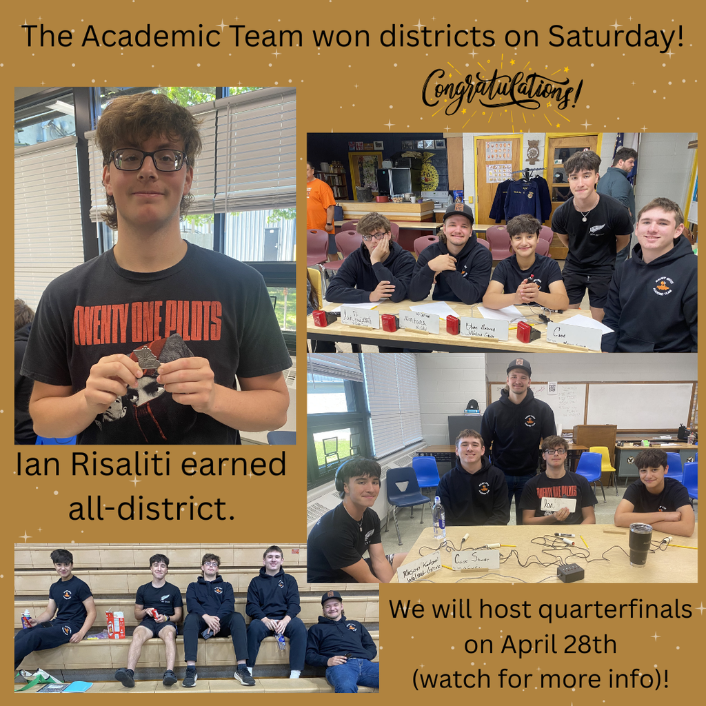 Ian all district - congrats - Academic Team