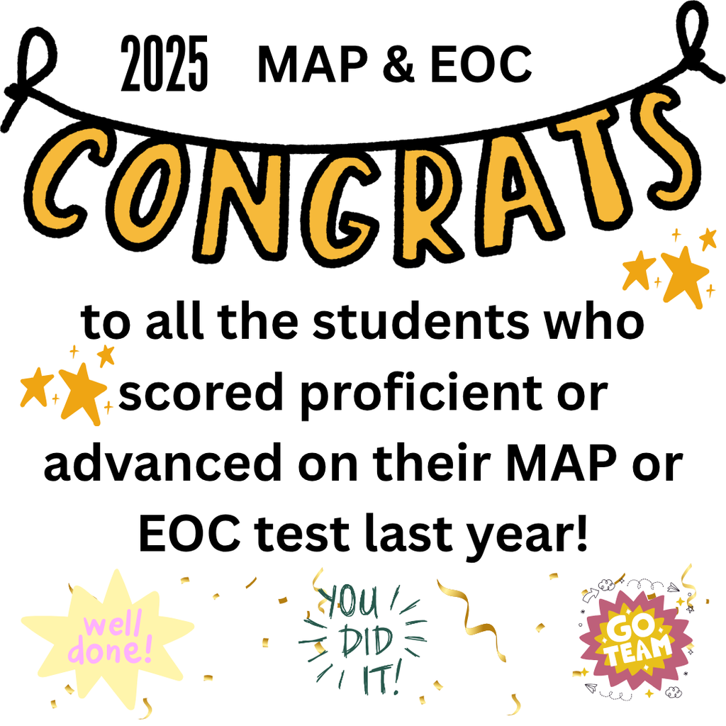 Congrats EOC MAP Proficient or Advanced