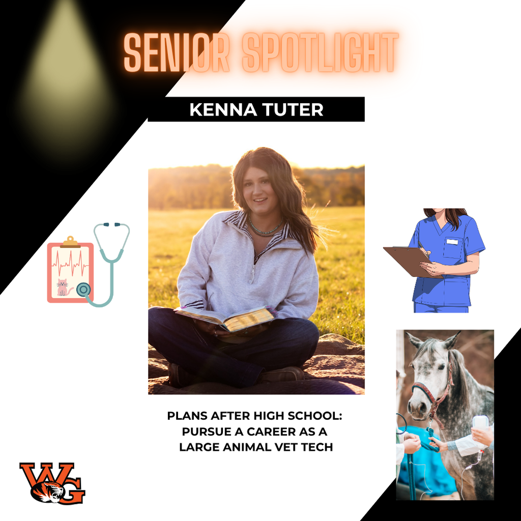 Kenna Tuter | Kenna plans to pursue a career as a Large Animal Vet Tech.