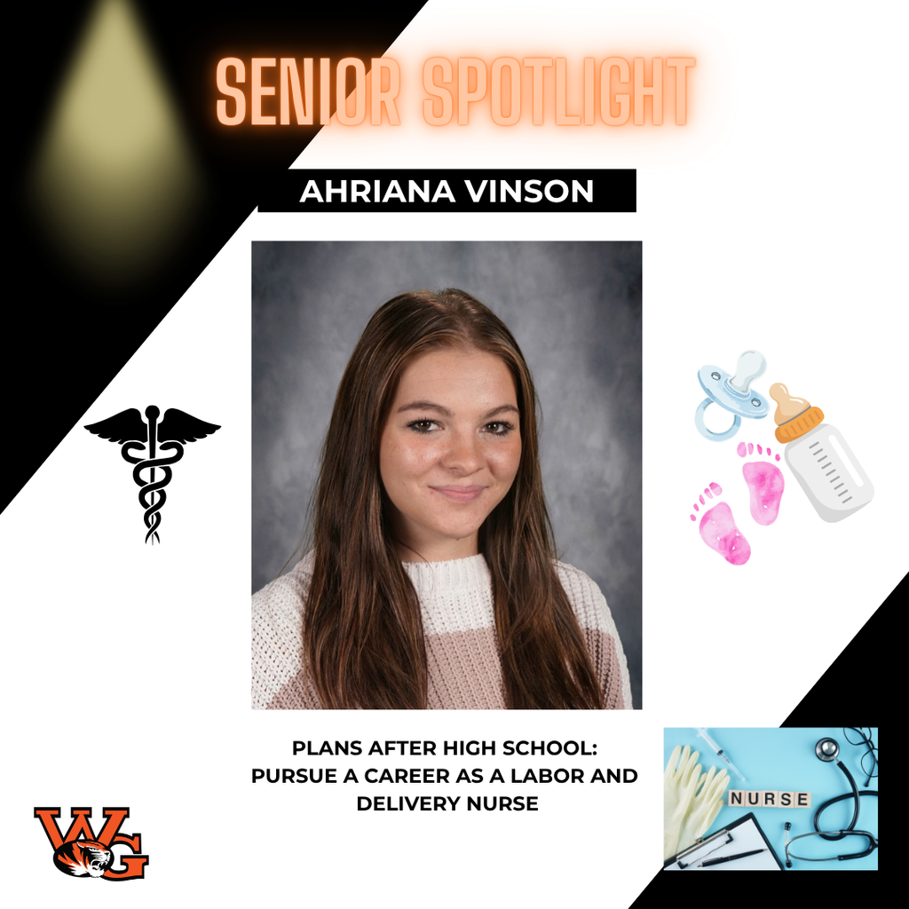 Ahriana Vinson | Ahriana plans to pursue a career as a Labor and Deliver Nurse.