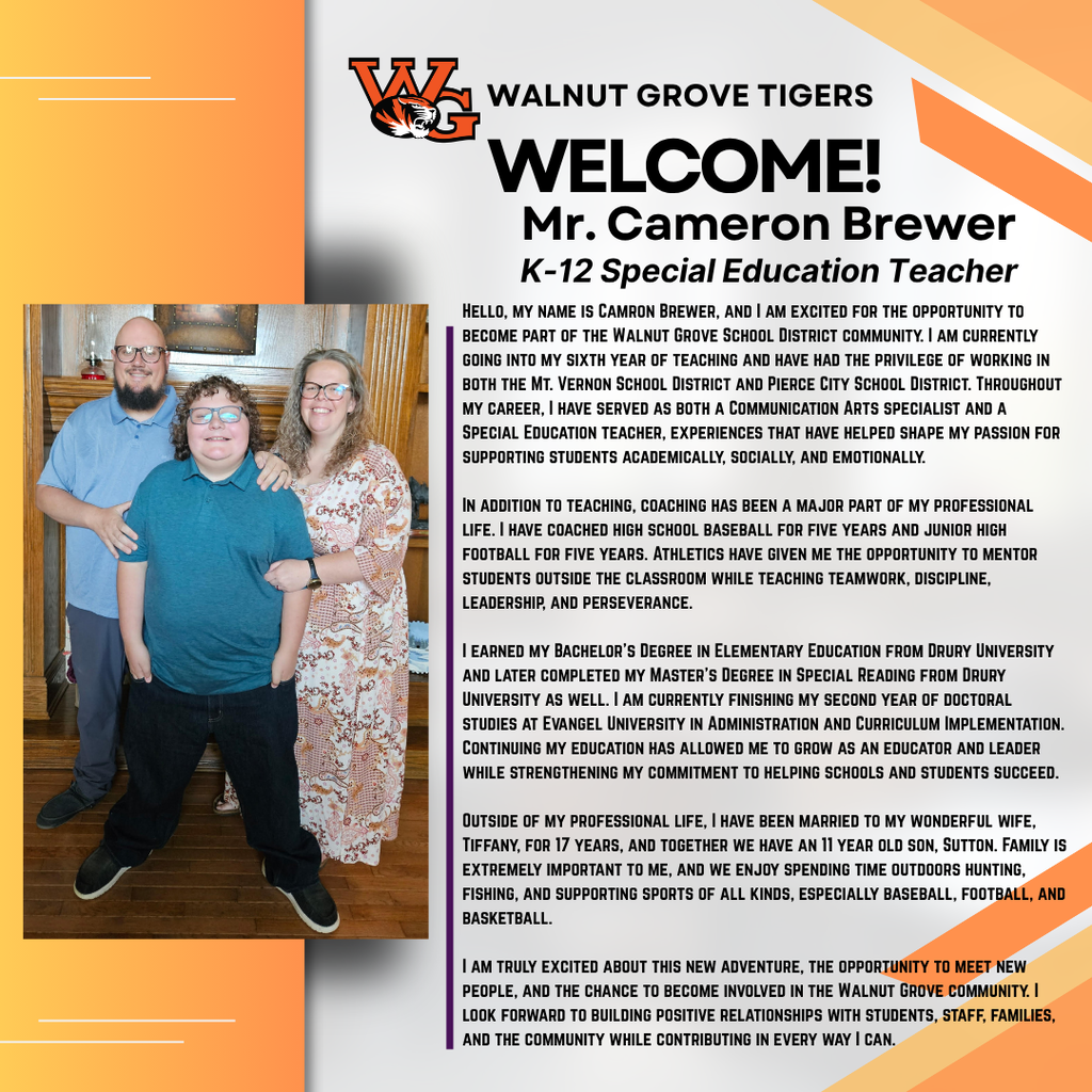 Welcome Cameron Brewer