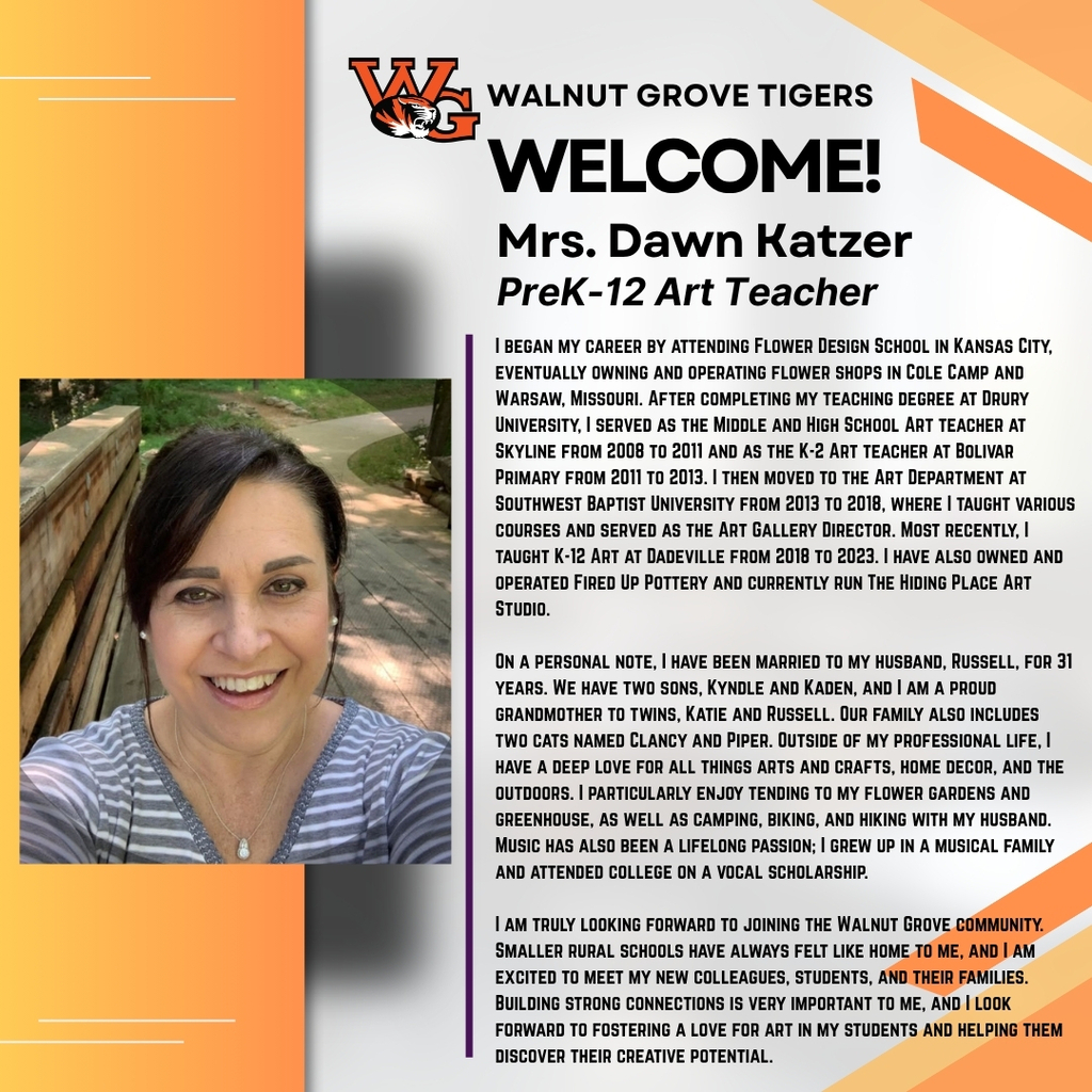 Mrs. Dawn Katzer - New Art Teacher
