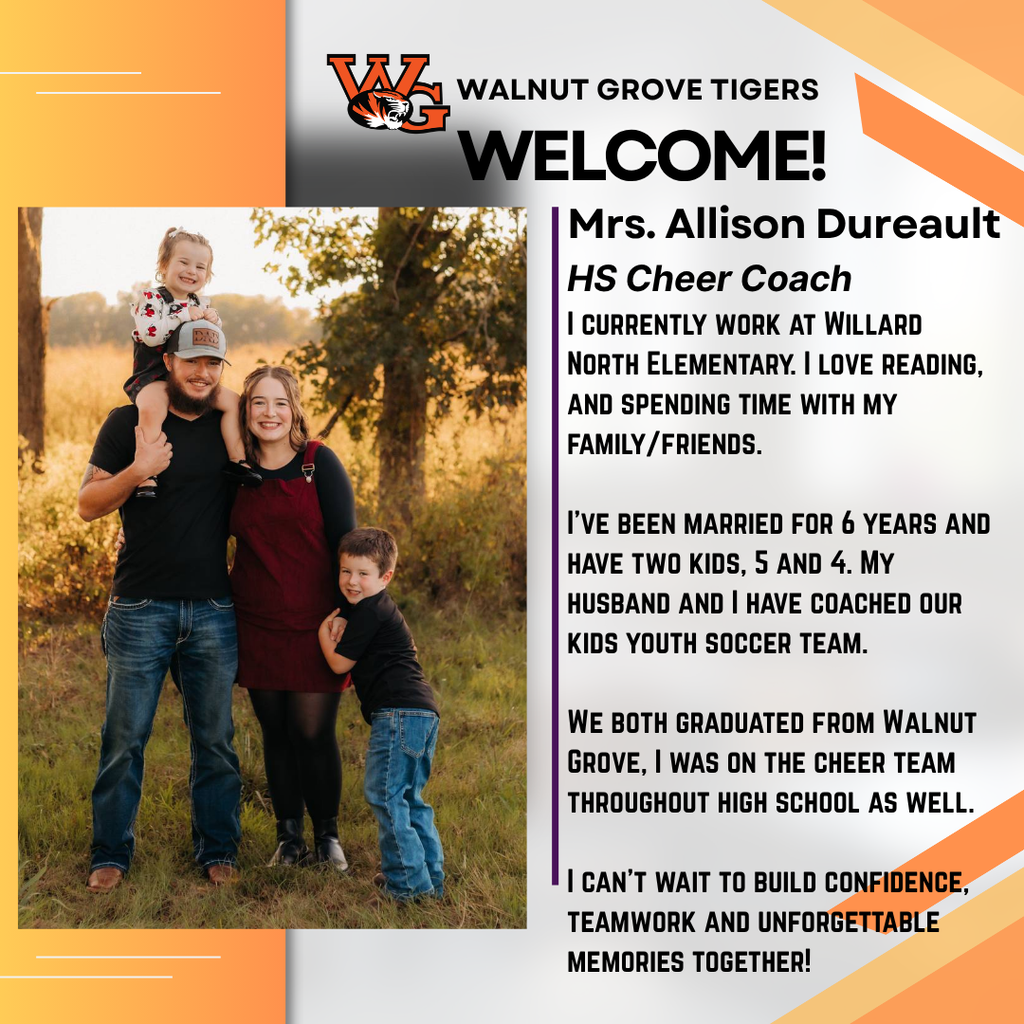 Mrs. Allison Dureault - welcome to WG