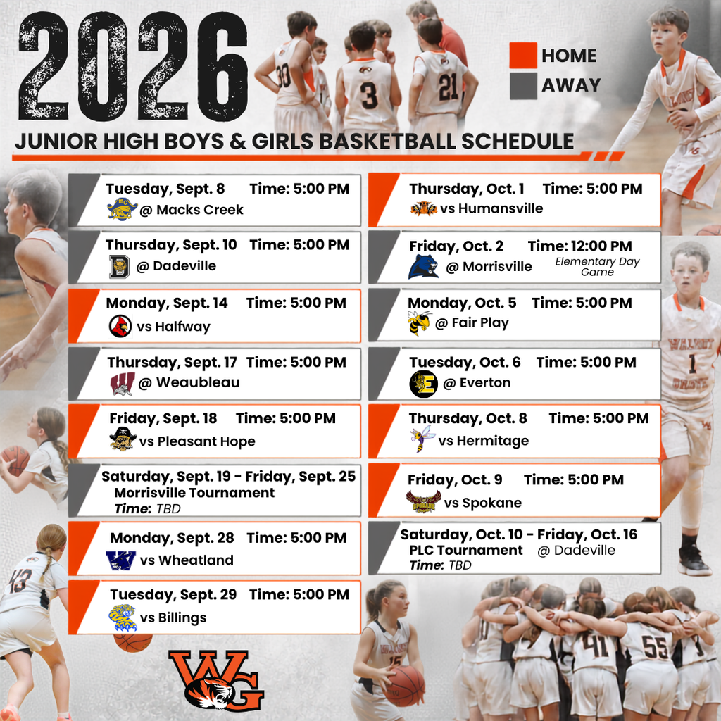 JH Basketball Schedule