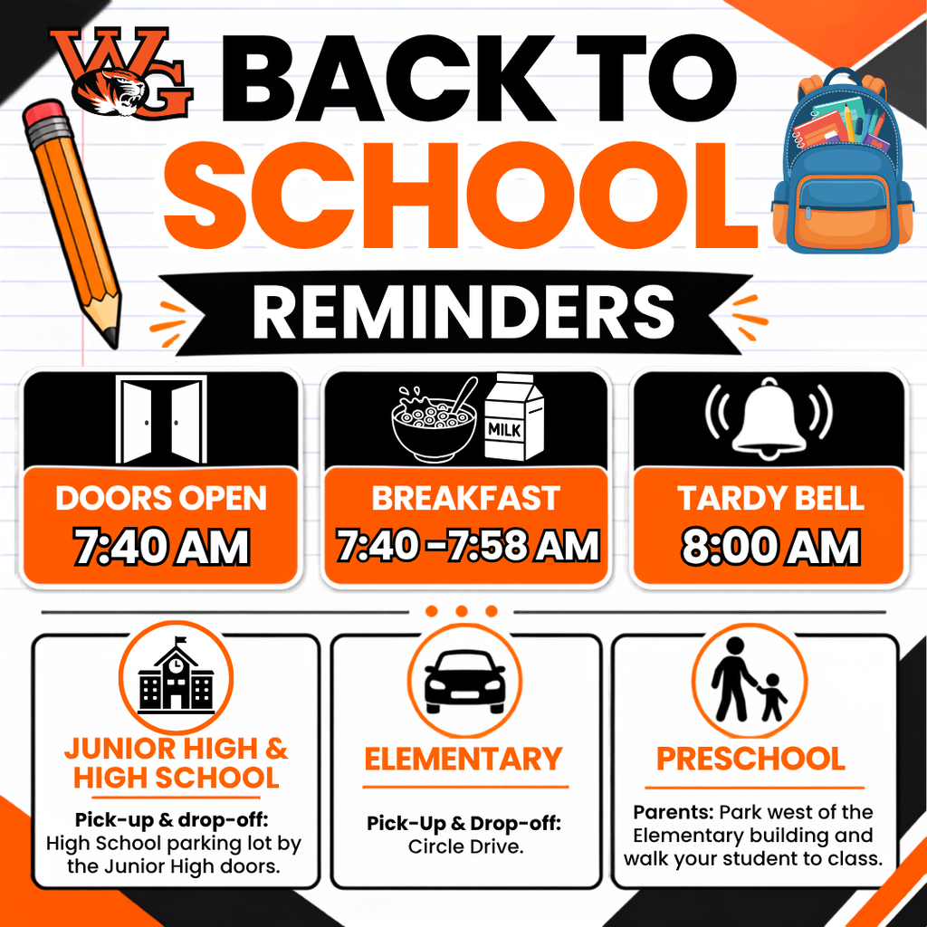 Back to School Reminders