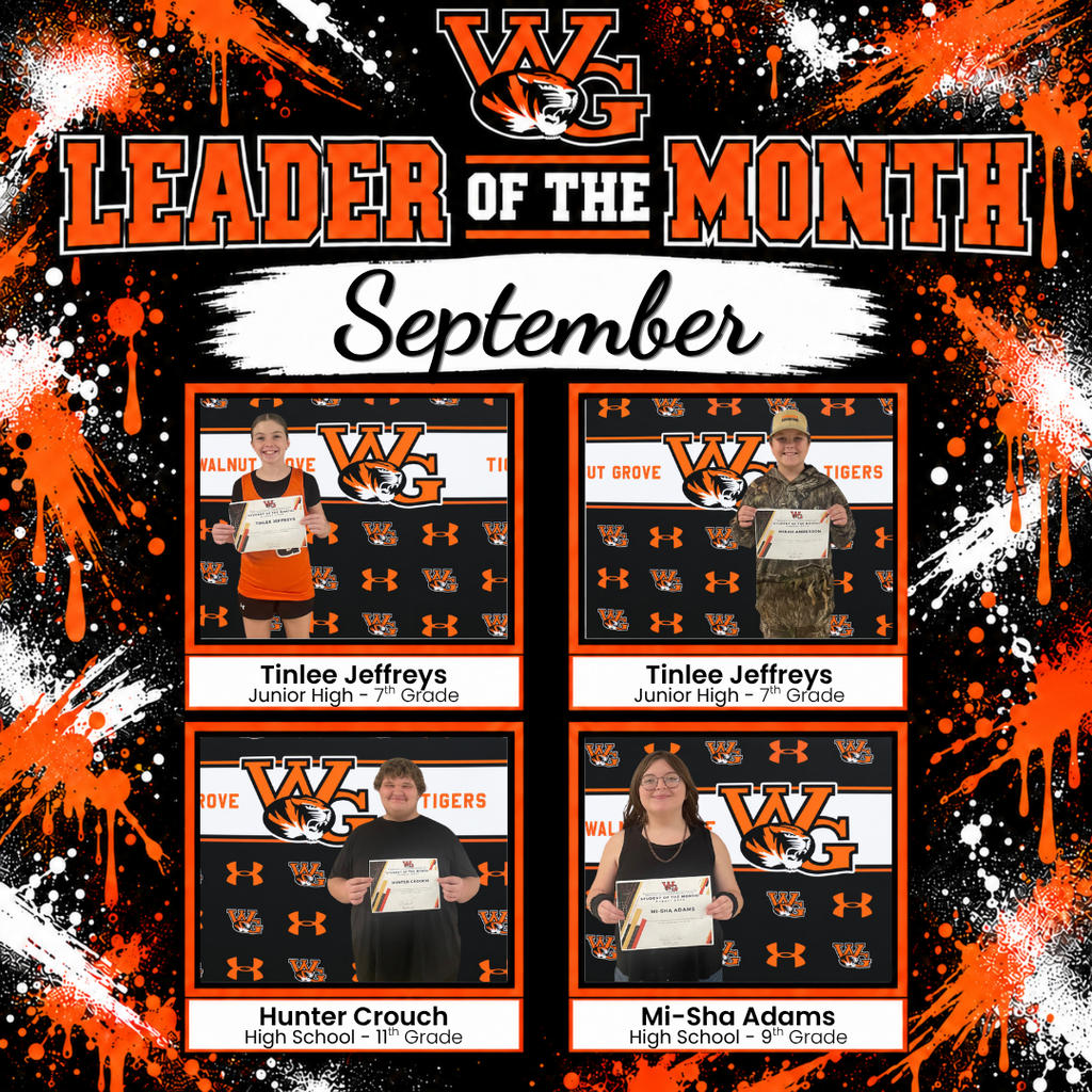JH/HS Leader of the Month