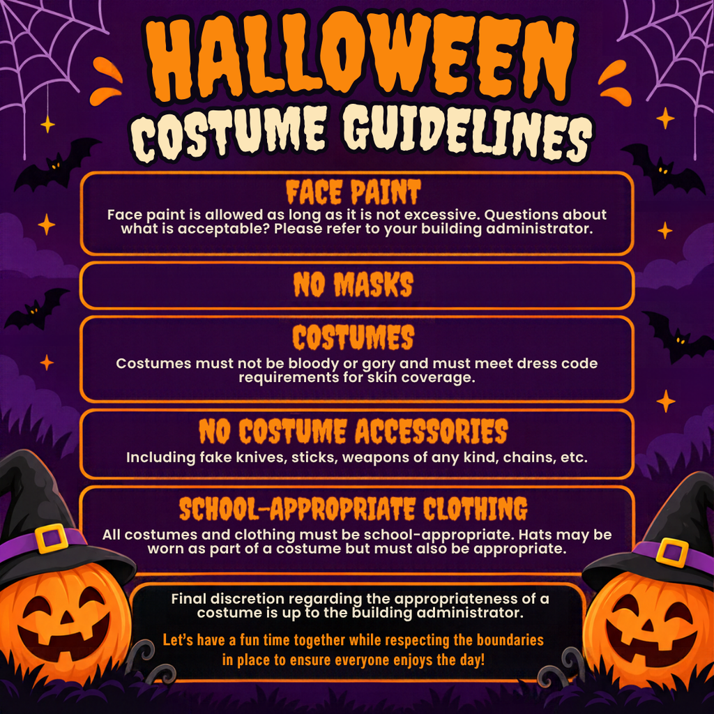 Halloween Costume Guidelines
