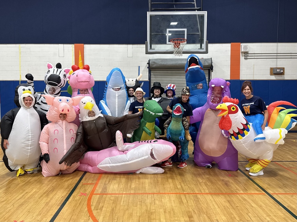 teacher inflatable race