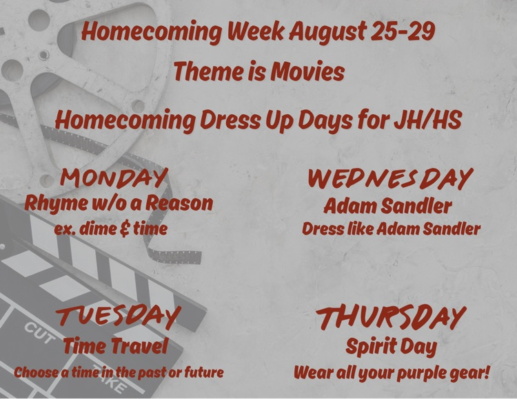 JH/HS dress up days